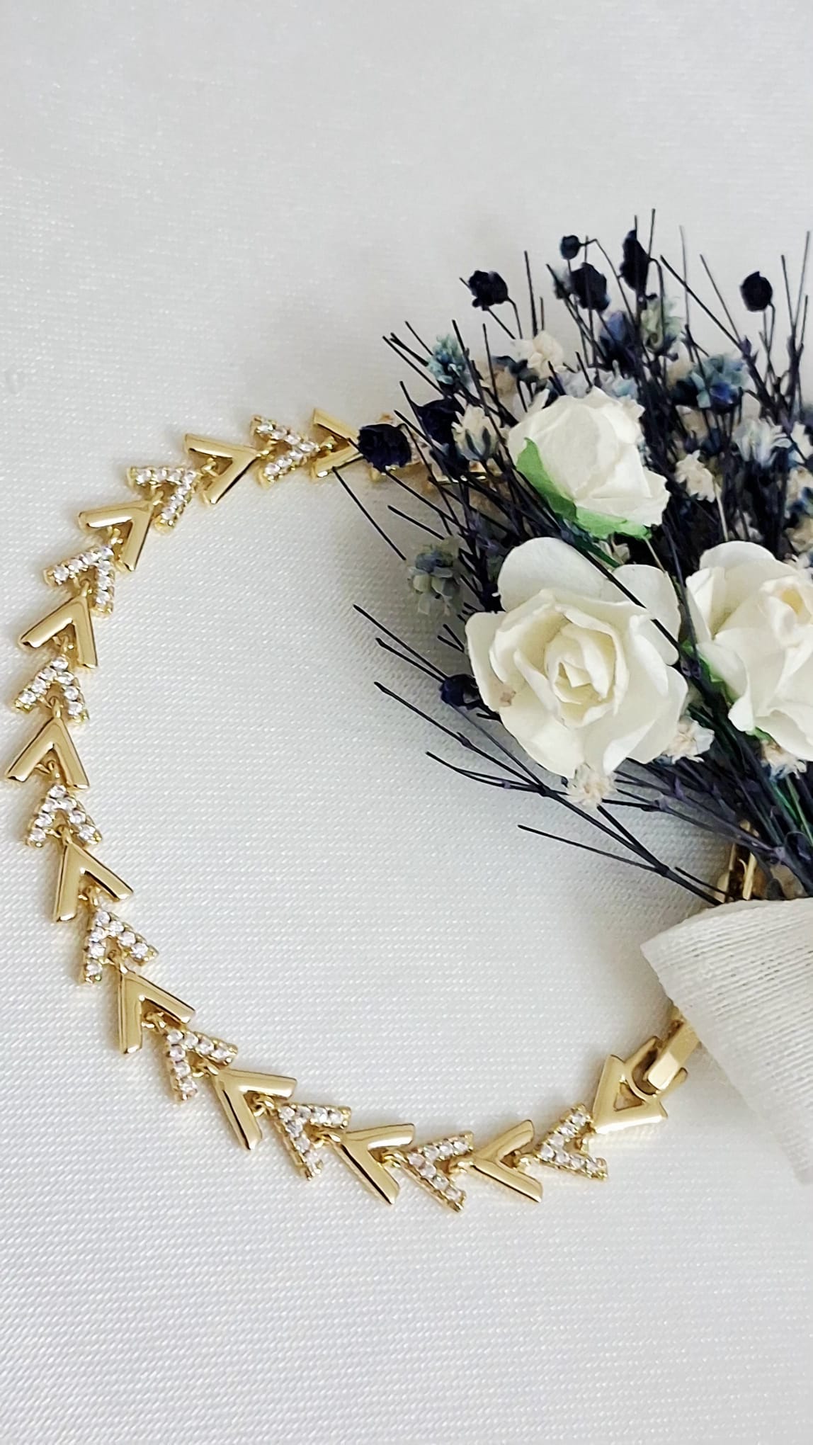 XUPING Bileklik - Ok Ucu Şeklinde Zirkon Taşlı